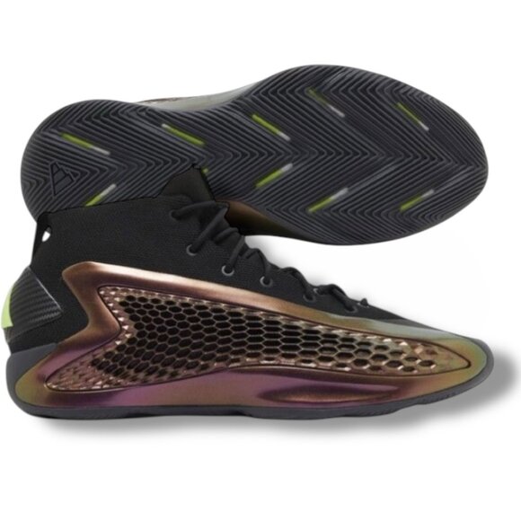 Adidas AE 1 The Future Anthony Edwards Men Basketball Shoe Size 7.5 Black Carbon - Picture 1 of 6